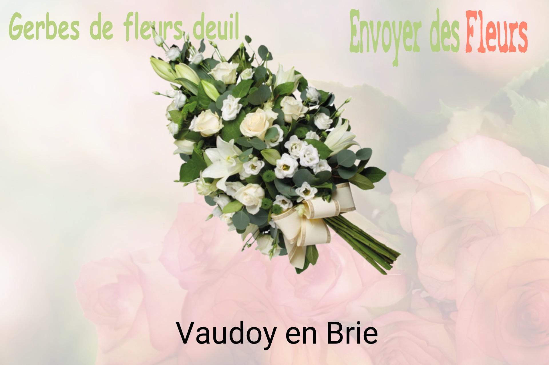 Gerbe de fleurs de deuil livrée à Vaudoy-en-Brie